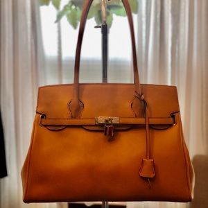 Large Handbag Designer Inspired Lock & Key